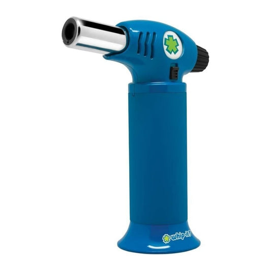Ion Torch: The Ultimate Refillable Kitchen Torch Blow Torch with Safety Lock and Adjustable Flame for Desserts, Creme Brulee, and Baking (All Blue)
