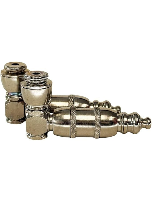 All Metal Hand Pipe Set - 3 Piece Hookah Collection