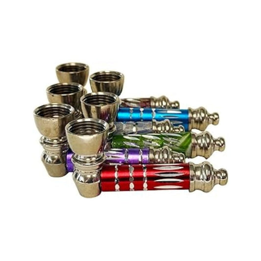 Versatile Metal Hand Pipe Set - Pack of 6