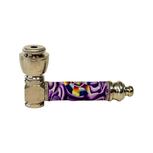 Radiant Nightlight: 3-Inch Metal Glow Hand Pipe