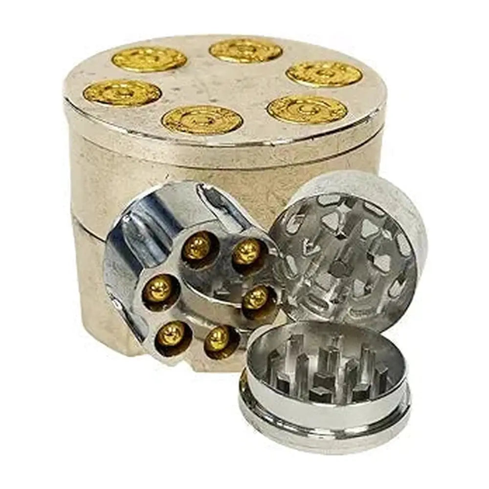 Revolver Design Hand Muller - 3-Part, 2 Inches - Premium Herbal and Spice Grinder