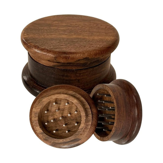 Compact Wooden Hand Muller - Efficient and Stylish