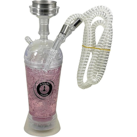 14" Pink Radiance Acrylic Hookah - A Mesmerizing Blend of Style and Performance